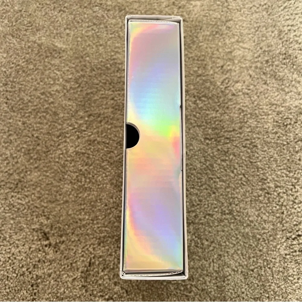 SKIMS Silver Iridescent Square Gift Storage Box Reusable Organizer luxe Jewelry